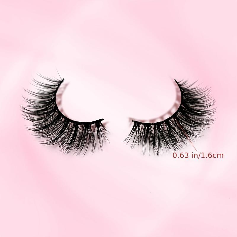 Fluffy 3D Faux Mink False Eyelashes Soft Wispy Cat Eye Fox Eye Lashes