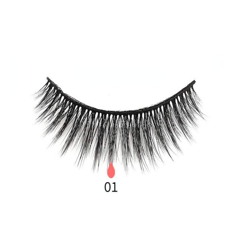 3 Pairs Magnetic Eyelashes 3D Mink Makeup Lashes Set Natural False Cils