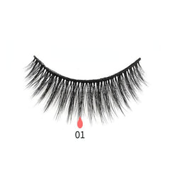3 Pairs Magnetic Eyelashes 3D Mink Makeup Lashes Set Natural False Cils