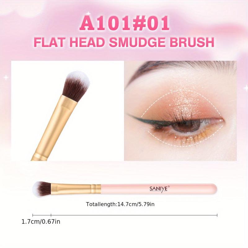 Pro Eye Makeup Brush Wooden Handle Tapered Concealer