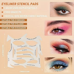 Make Up Stencils Variety Shapes Eyeliner Eyebrows Shadow Makeup Tool