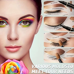 Make Up Stencils Variety Shapes Eyeliner Eyebrows Shadow Makeup Tool