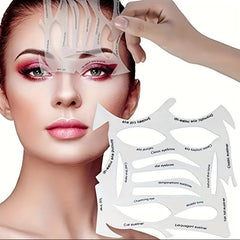 Make Up Stencils Variety Shapes Eyeliner Eyebrows Shadow Makeup Tool