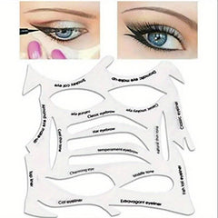 Make Up Stencils Variety Shapes Eyeliner Eyebrows Shadow Makeup Tool