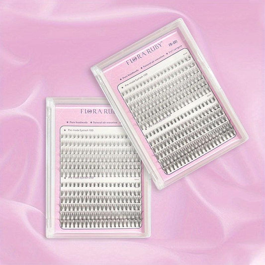 12 Row Grafted Eyelashes Natural 10D 20D Cluster False Eyelashes