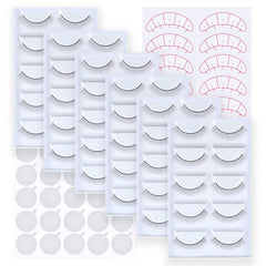 30 Pairs Practice Lash Strips for Eyelash Extensions Training Kit