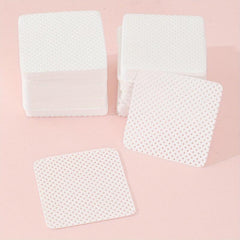 200-400pcs Eyelash Glue Wipes Lash Glue Cotton Pads Nail Polish Remover Wipe