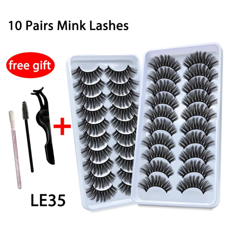 10 Pairs Natural Dramatic 3D Eyelashes