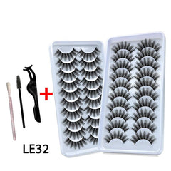 10 Pairs Natural Dramatic 3D Eyelashes