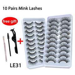 10 Pairs Natural Dramatic 3D Eyelashes