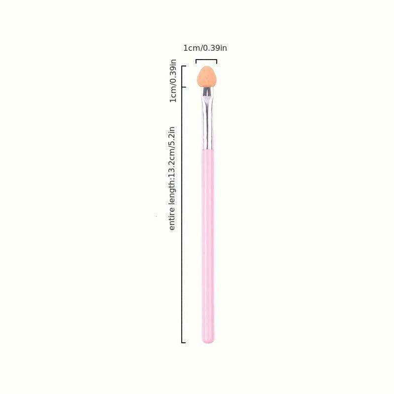 Eyeshadow Sponge Applicator & Oval Tipped Eyeliner Brush