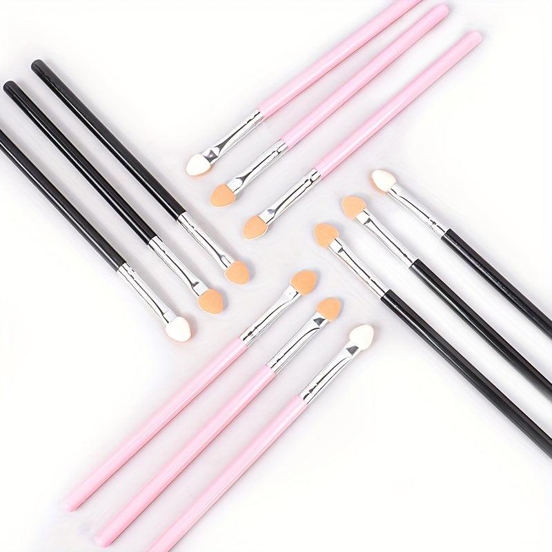 Eyeshadow Sponge Applicator & Oval Tipped Eyeliner Brush