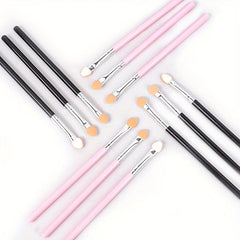 Eyeshadow Sponge Applicator & Oval Tipped Eyeliner Brush