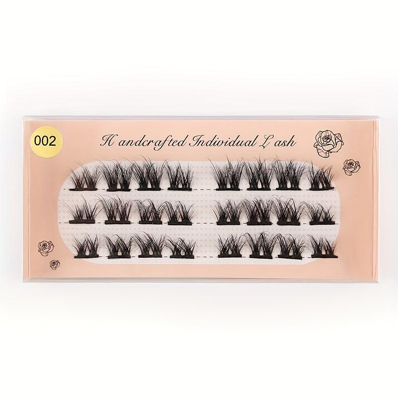 3D Fluffy Cluster Lashes for a Thick Little Devil Look