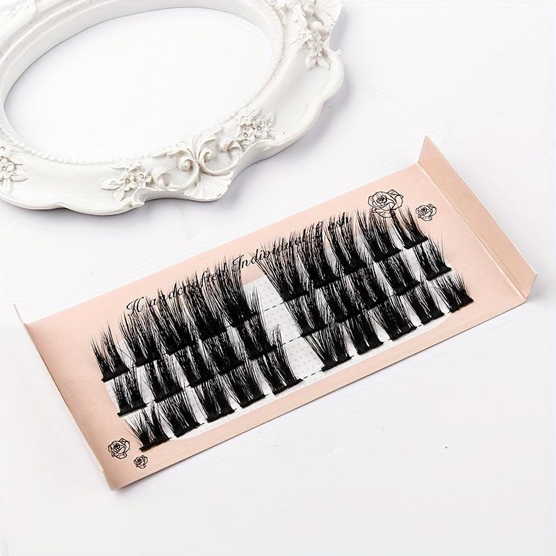 3D Fluffy Cluster Lashes for a Thick Little Devil Look
