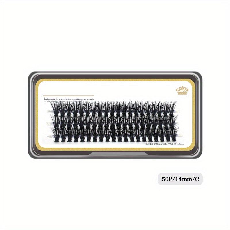 50D Thick Self Grafted Faux Mink Cluster False Eyelashes