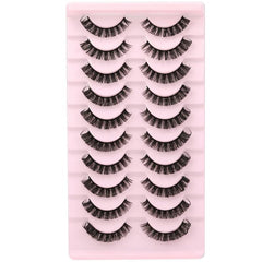 Fluffy 3D Curly Volume False Eyelashes Natural Look Long Thick Lashes