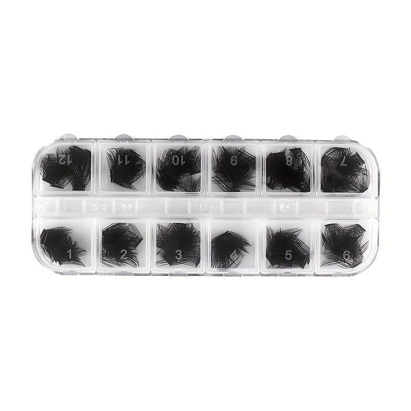 DIY C D Curl Thick False Lashes Cluster Fan Volume Makeup