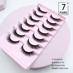 3D Fluffy Fox Eye Lashes Natural Thick Faux Mink False Eyelashes 16mm Winged End