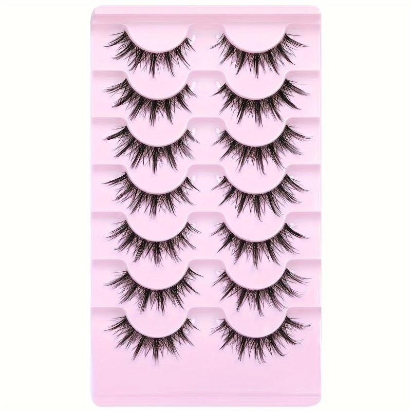 Natural Look Anime Lashes Cosplay False Eyelashes 3D Wispy Eyelashes