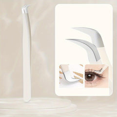 Eyelash Applicator Tool Curved Tweezers for Easy Lashes Application