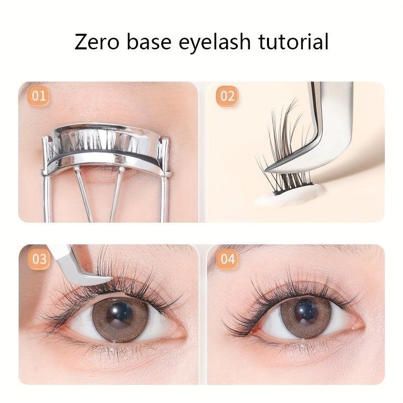 Eyelash Applicator Tool Curved Tweezers for Easy Lashes Application