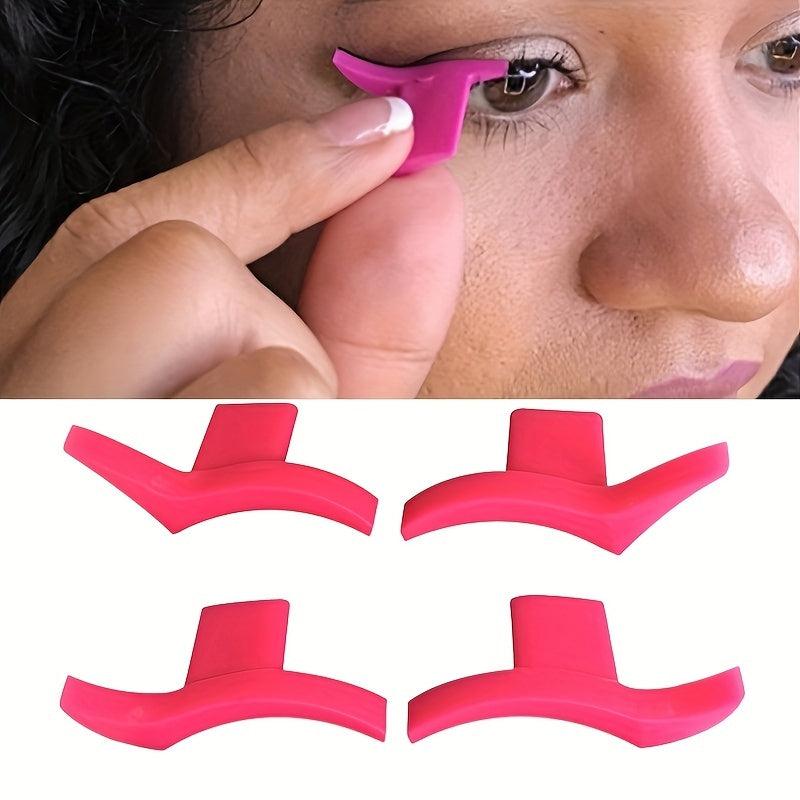 4pcs Silicone Eyeliner Stamp Eyeshadow Stencil Models Wing Style Eye Liner Stamp