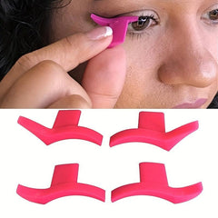 4pcs Silicone Eyeliner Stamp Eyeshadow Stencil Models Wing Style Eye Liner Stamp