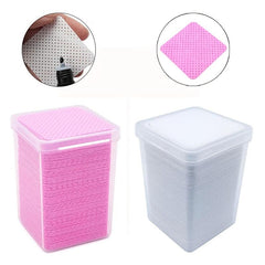 200pcs Nail Wipes with Tweezers and Glue Bottle Mouths