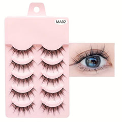 Soft & Natural Manga Lashes for Anime Cosplay & Daily Dating Makeup