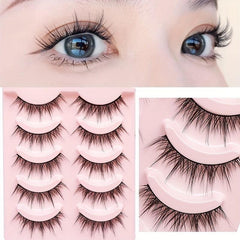Soft & Natural Manga Lashes for Anime Cosplay & Daily Dating Makeup