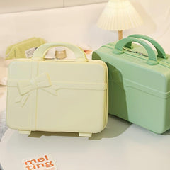Bow Knot Portable Makeup Box Bridesmaid Storage Bag