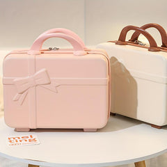 Bow Knot Portable Makeup Box Bridesmaid Storage Bag
