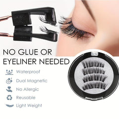 Natural Look Reusable Magnetic Eyelashes Long Lasting False Eyelashes
