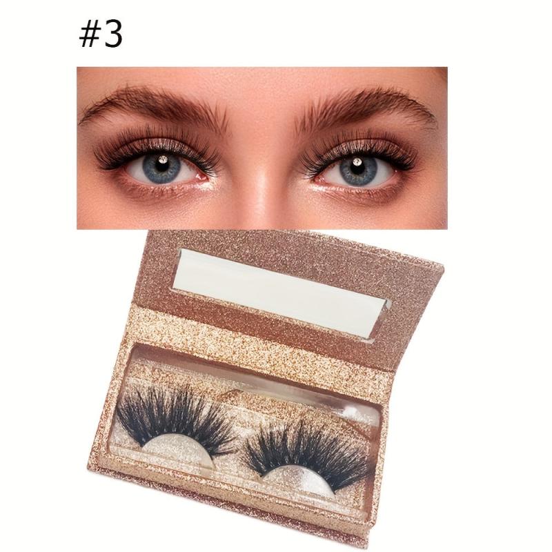 Natural Look Reusable Magnetic Eyelashes Long Lasting False Eyelashes