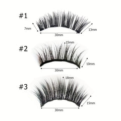 Natural Look Reusable Magnetic Eyelashes Long Lasting False Eyelashes