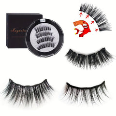 Natural Look Reusable Magnetic Eyelashes Long Lasting False Eyelashes