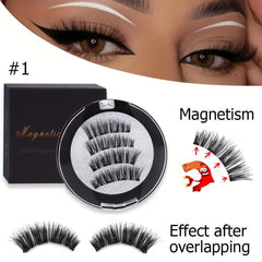 Natural Look Reusable Magnetic Eyelashes Long Lasting False Eyelashes