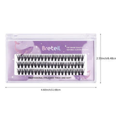 10mm Clustered Fishtail Eyelashes Grafted 0.05C Curling Lashes