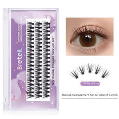 10mm Clustered Fishtail Eyelashes Grafted 0.05C Curling Lashes