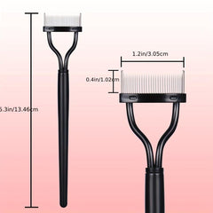 Metal Teeth Eyelash Comb Makeup Mascara Applicator
