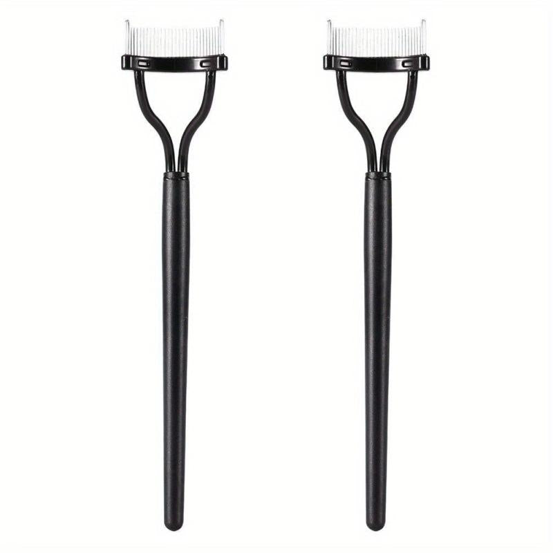 Metal Teeth Eyelash Comb Makeup Mascara Applicator