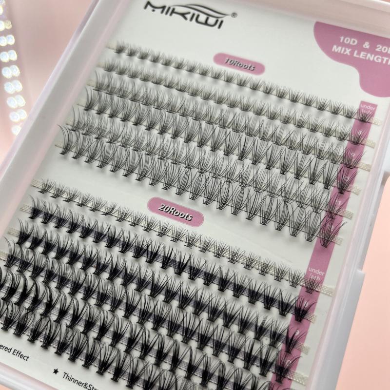 Soft Natural C Curling Cluster Lashes 6-12mm Individual Lashes Extensions