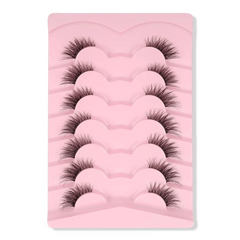 7 Pairs Cat Eye False Eyelashes for Slender Curling Look
