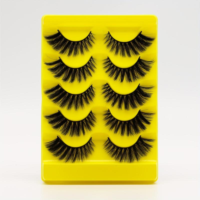 5 Pairs 3D Faux Mink Lashes for Makeup Extensions