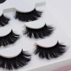 3 Pairs Faux Mink Lash & Magnetic Eyeliner Set