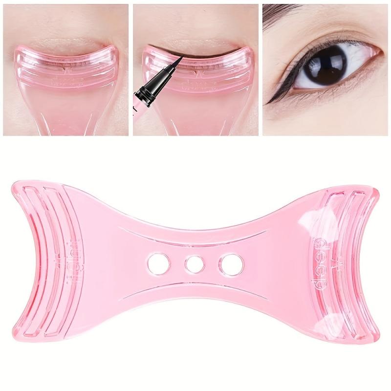 2pcs 3 In 1 Eyeliner Guide Eyeliner Template Stencil Shaper Makeup Tool