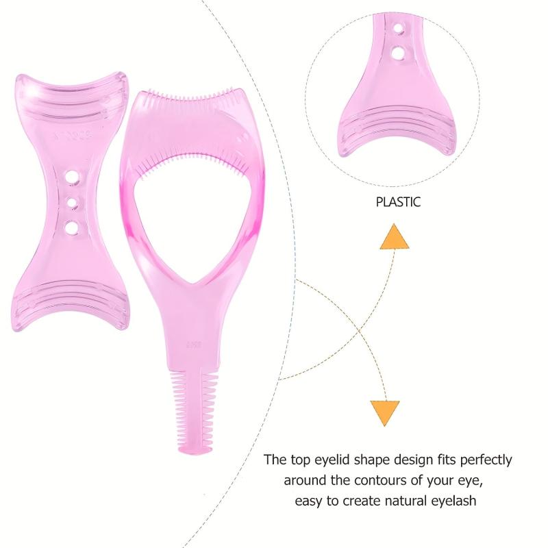 2pcs 3 In 1 Eyeliner Guide Eyeliner Template Stencil Shaper Makeup Tool