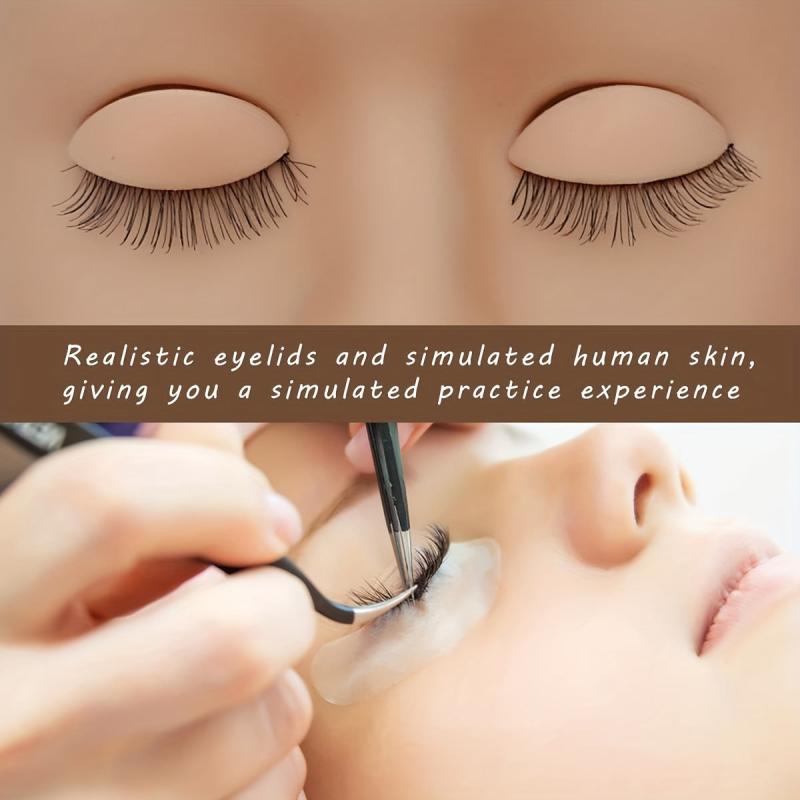 6 Pairs Replaceable Eyelids for Eyelash Training & Makeup Extension