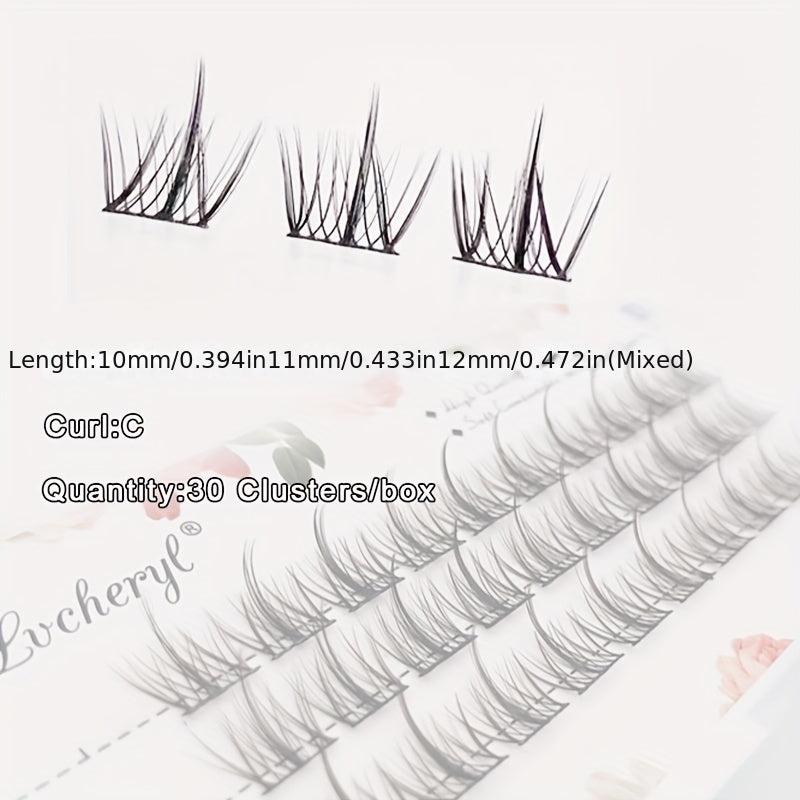 3 Pairs DIY Spikes False Eyelashes Extensions